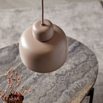 Pendant lamp / painted metal / fabric /...