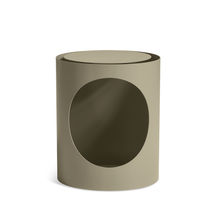 Contemporary side table / painted metal...