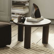 Contemporary side table / oak / MDF / oak...