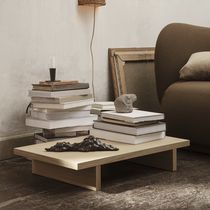 Contemporary coffee table / oak / oak base...
