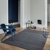 Contemporary rug / patterned / wool / cotton