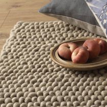 Contemporary rug / plain / wool / rectangular