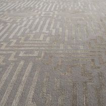 Contemporary rug / geometric pattern / silk...