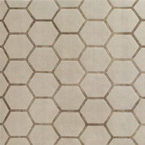 Contemporary rug / geometric pattern / silk...