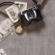 Loop pile carpet / hand-woven / viscose...