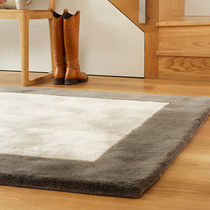 Contemporary rug / plain / wool / rectangular