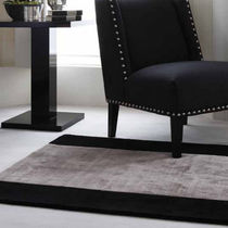 Contemporary rug / striped / Tencel® / rectangular