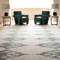 Contemporary rug / arabesque / silk / Tibetan...
