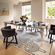 Contemporary rug / patterned / silk / Tibetan...