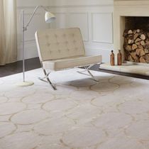 Contemporary rug / geometric pattern / silk...