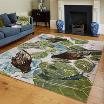 Contemporary rug / nature pattern / silk...