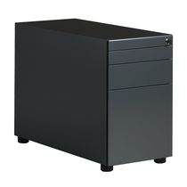 Aluminum office unit / lacquered MDF / 2-drawer...