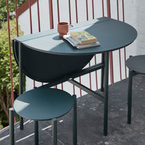 Contemporary table / aluminum / aluminum...