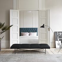 Contemporary daybed / fabric / leather /...
