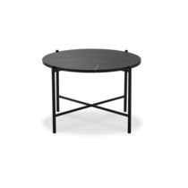 Contemporary coffee table / marble / powder-coated...
