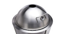 Charcoal barbecue / free-standing / stainless...