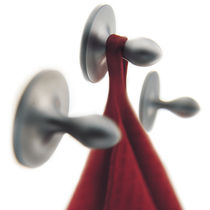 Contemporary coat hook / aluminum / triple