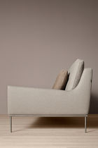 Contemporary sofa / brown / fabric / 3-seater