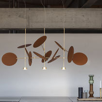 Pendant lamp / metal / contemporary / adjustable