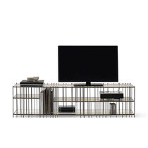 Contemporary TV cabinet / with storage /...