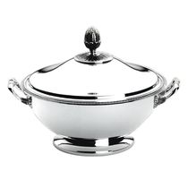 Silver-plated soup tureen / for domestic...