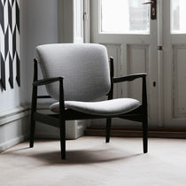 Scandinavian design armchair / fabric /...