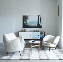 Contemporary rug / geometric / wool / rectangular