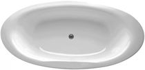 Oval bathtub / acrylic / double / white