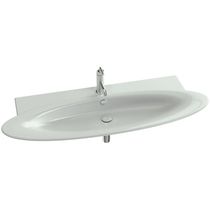 Countertop washbasin / oval / ceramic /...