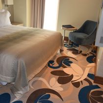 Woven carpet / wool / for hotel rooms