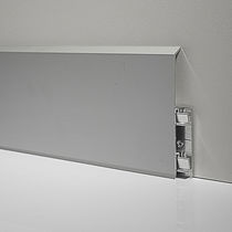 Aluminum baseboard / rounded / for electrical...