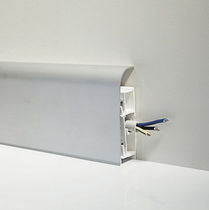Aluminum baseboard / rounded / for electrical...