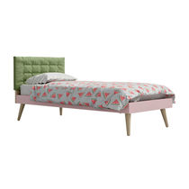 Single bed / contemporary / with upholstered...