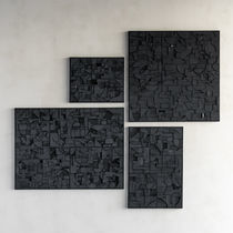 Wood decorative painting / contemporary