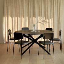 Contemporary dining table / oak / oak base...