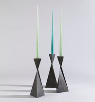 Steel candle holder