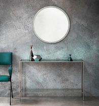 Contemporary sideboard table / glass / metal...
