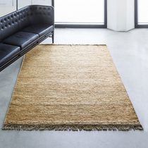 Contemporary rug / plain / hemp / rectangular