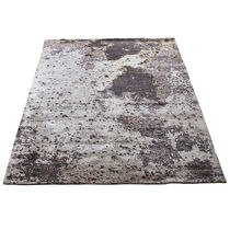 Contemporary rug / patterned / bamboo fiber...