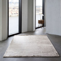 Contemporary rug / plain / bamboo fiber...