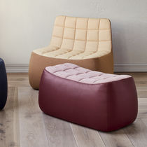 Contemporary upholstered bench / fabric...