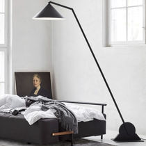 Floor lamp / contemporary / steel / interior