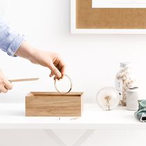 Oak jewelry box