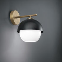 Contemporary wall light / brass / blown...