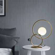 Table lamp / brass / polished metal / Murano...