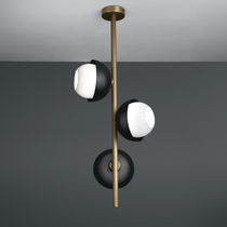 Pendant lamp / brass / blown glass / contemporary