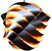 Pendant lamp / contemporary / metal / black