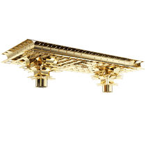 Pendant lamp / metal / contemporary / gold-colored
