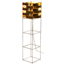 Floor-standing lamp / metal / contemporary...