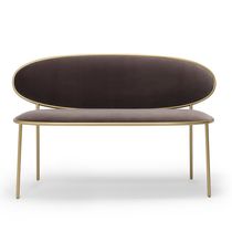 Contemporary upholstered bench / fabric...